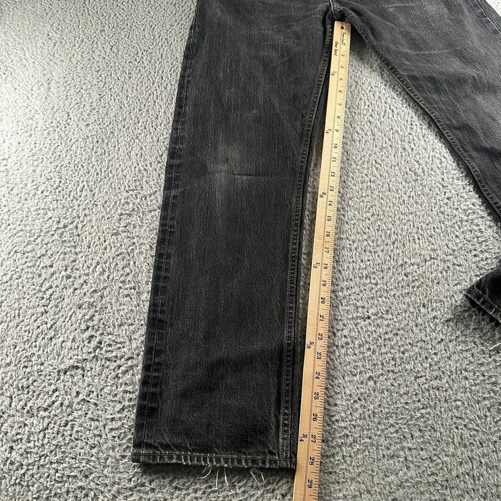 Banana Republic Selvedge Jeans Mens 32x30 Black Straight Kaihara Denim